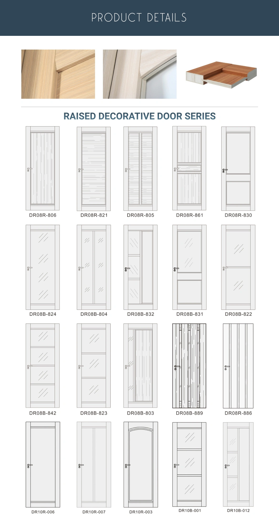 Wholesale PVC Interior Door for House Bathroom Kitchen Living Bedroom Room Wooden Solid Wood WPC Waterproof Fireproof Flush Sliding Barn Timber Door Design