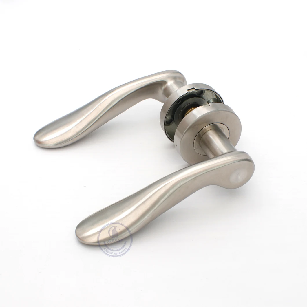 Factory Price Zinc Alloy Interior Lever on Square Rosette Zamak Dubai Custom Inner Door Handles Locks