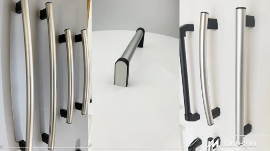 Entonnoir en métal expérimenté salle de douche en acier inoxydable Mini boutons de porte en verre poignée doigt tirer