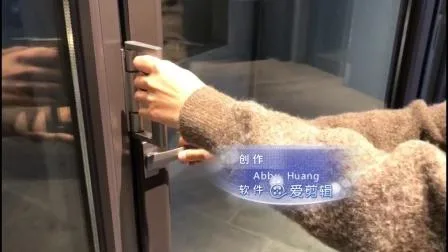 Conceptions de porte d'entrée de porte en aluminium Portes pliantes en verre intérieures